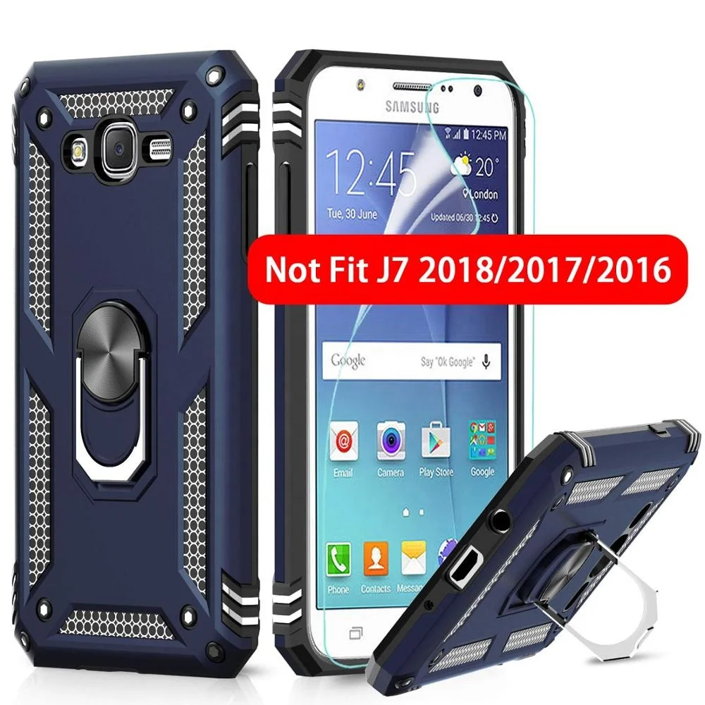 

LeYi african phone case For Samsung Galaxy J7 Case, Galaxy J7 2015/ SM-J700 Case with HD Screen Protector, Colors optional