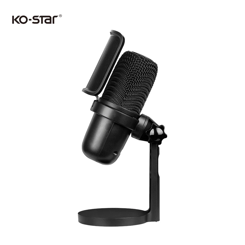 

M-630 professional usb recording studio condenser microphone mic with sound card for karaoke gaming and live streaming