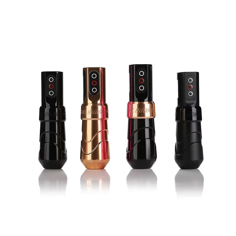 

Irons Powerful Rotary Tattoo Gun With 2pcs Batteries Digital Wireless Tattoo Pen Machine