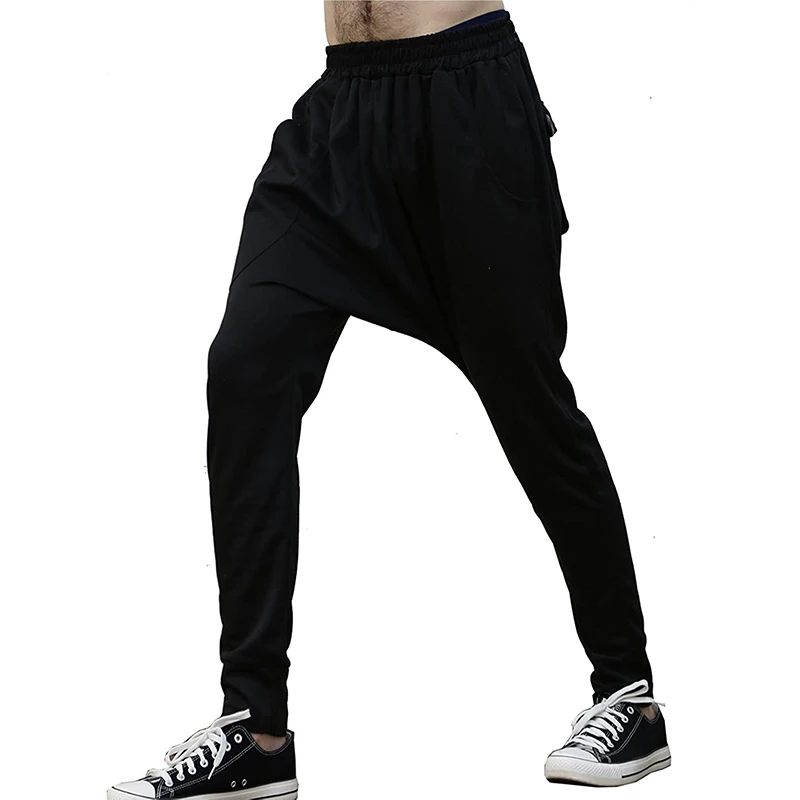 mens drop crotch sweatpants