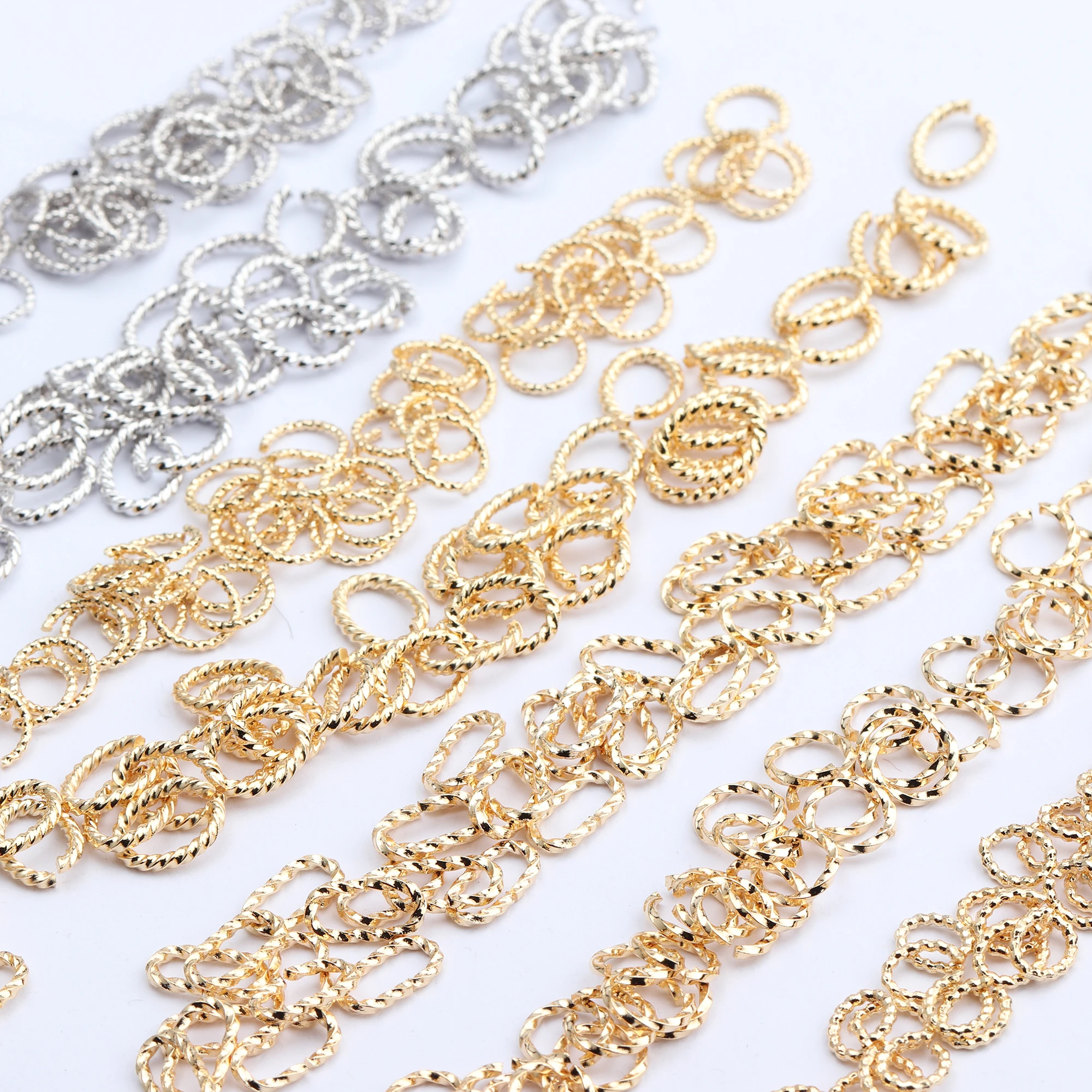 

Wholesale 18K Gold Plated Nickel Free Jump Rings Connectors Diy Jewelry Making Accessories M603 20g/lot, Gold,silver