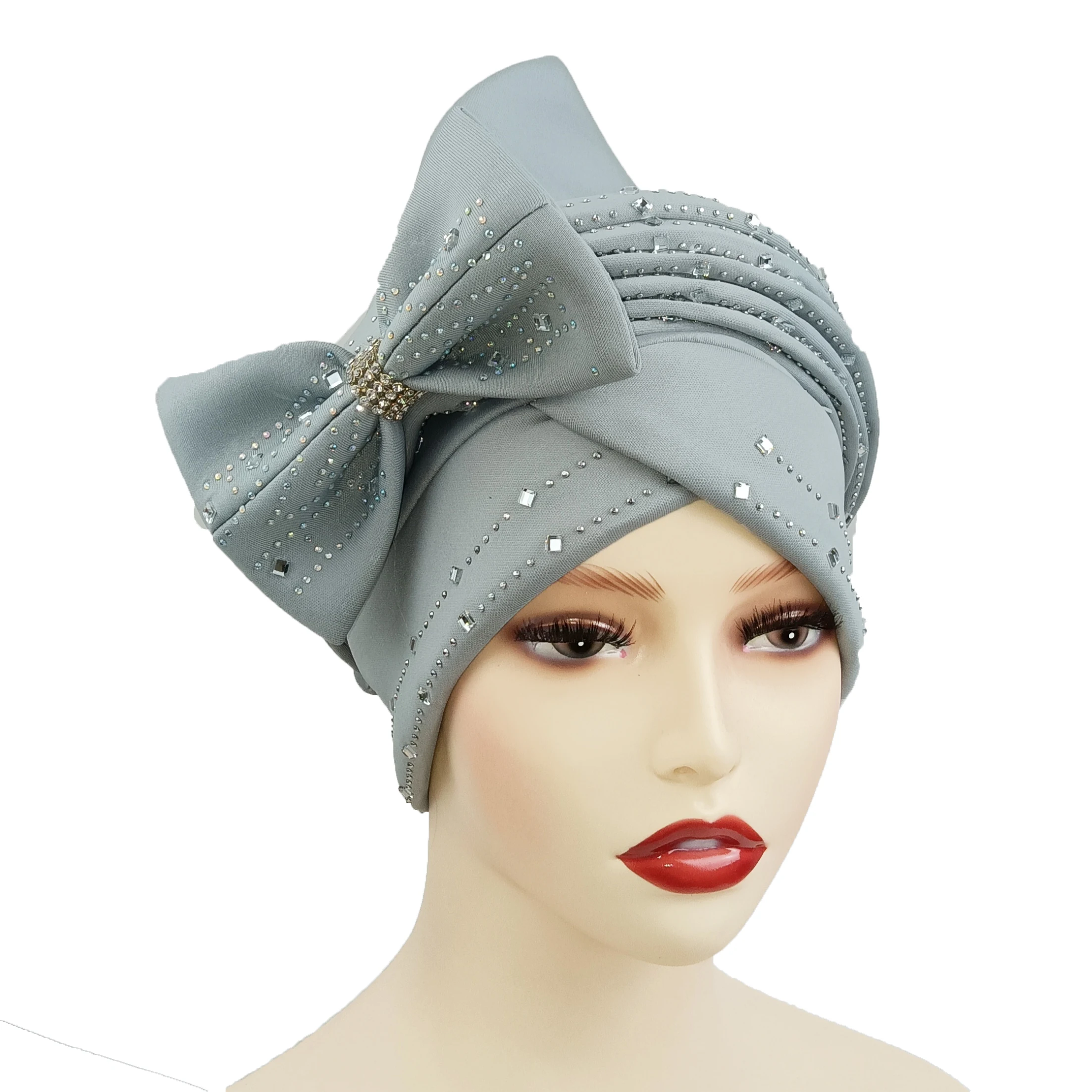 

New design cute Multicolor bow-knot Fashion turban hat, Nationality