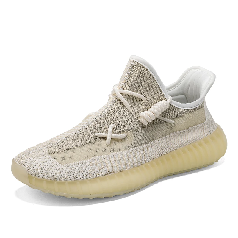 

Latest Original High Quality Custom Brand Logo Reflective Yeezy Breathable Lace Up Yeezy 350 Men Sneakers Women Sports Shoes, White black/ white yellow/black orange/black red