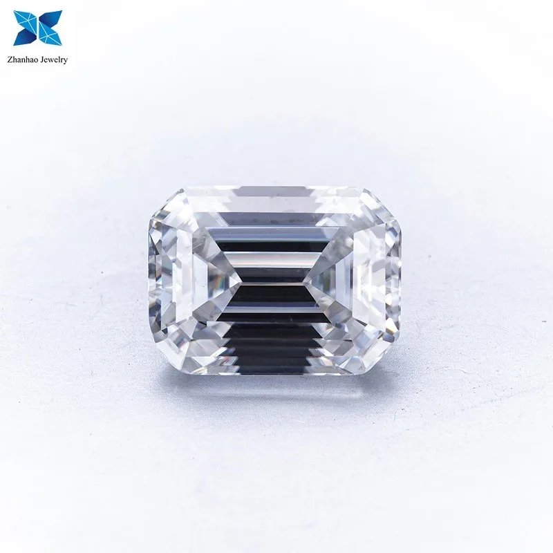 

Emerald cut moissanite loose for moissanite diamond ring DEF color VVS clarity