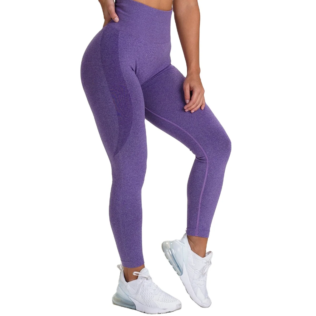 

BBLXF9165 PURPLE Factory wholesale high stretch fitness pants women sexy hip-lifting sports leggings women sports yoga leggings