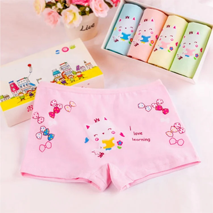 

Wholesale Cute Little girl Play Shorts toddler Panties Children's Underpants 5Pcs/lot underwear for baby