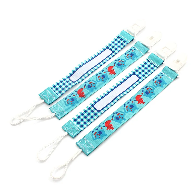 

Polyester Pacifier Holder Cute Wholesale Baby Plastic Dummy Clips Custom