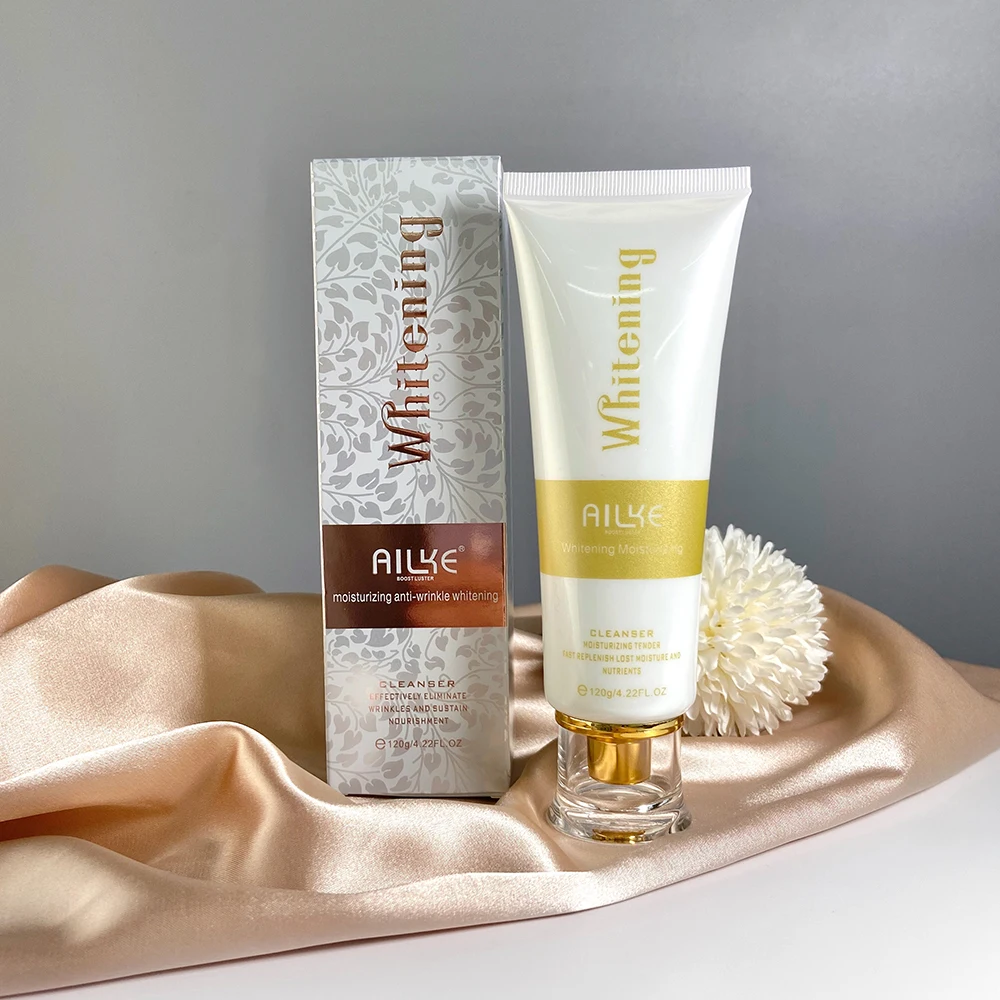 

Private Label Moisturizing Smooth Face Wash Gentle Cleansing Face Formula Facial Cleanser for Women 120 ml, White cream