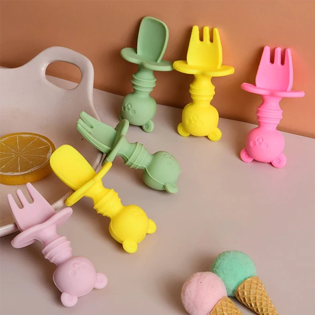

Guaranteed Quality Unique Baby Spoon And Fork Set Baby Silicone Spoon And Fork Set