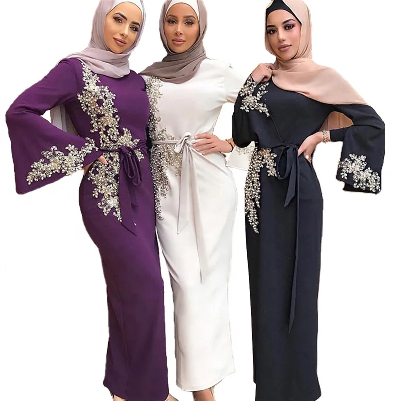 

arabic fashion long sleeve turkish ladies jilbab islamic clothing abaya dubai women muslim dresses, As pictures