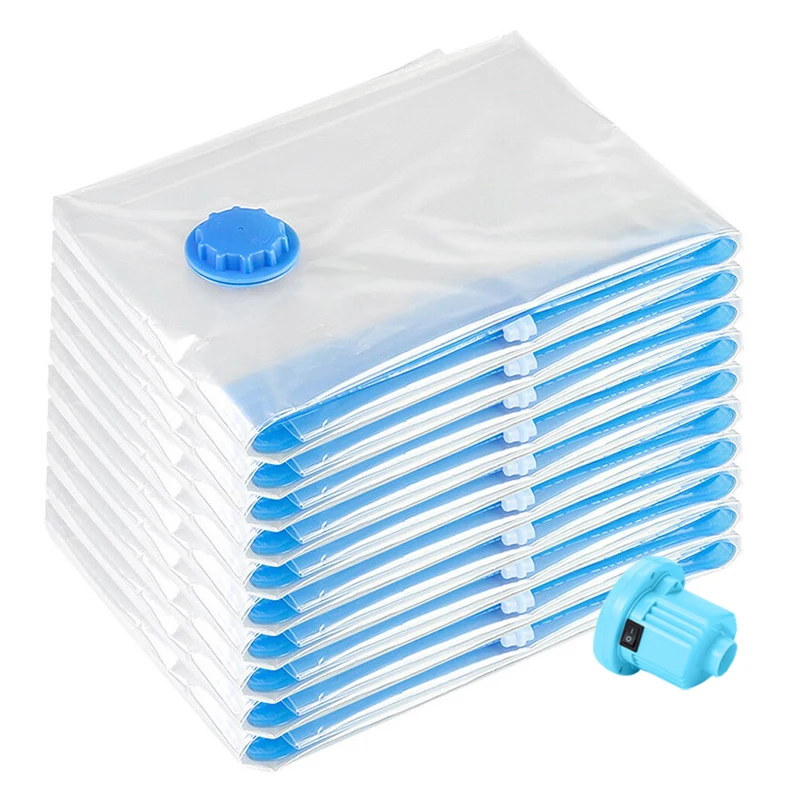

High Quality with electric pump seal clothing bags customized vacuum storage bag, Transparent