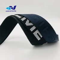 

Hot sale custom 2 mm thick nylon jacquard webbing strap