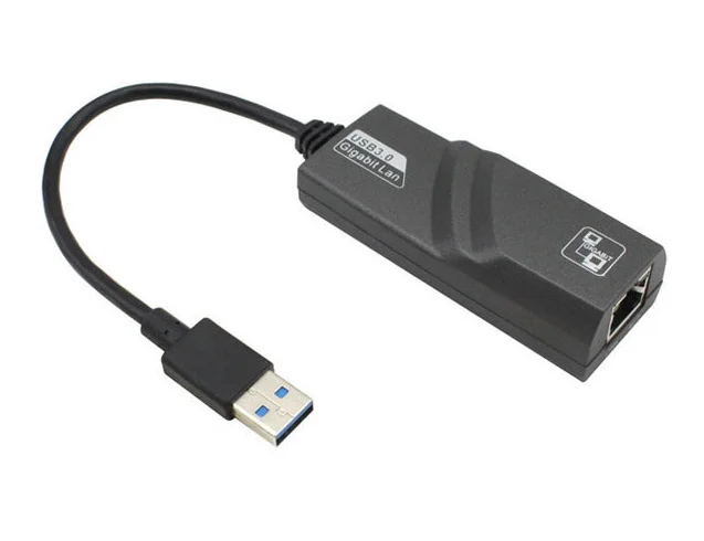 

Pogo USB 3.0 Network Gigabit adapter LAN 10/100/1000 Mbps PC usb 3.0 to RJ45 Gigabit Ethernet Adapter For Laptop, Black