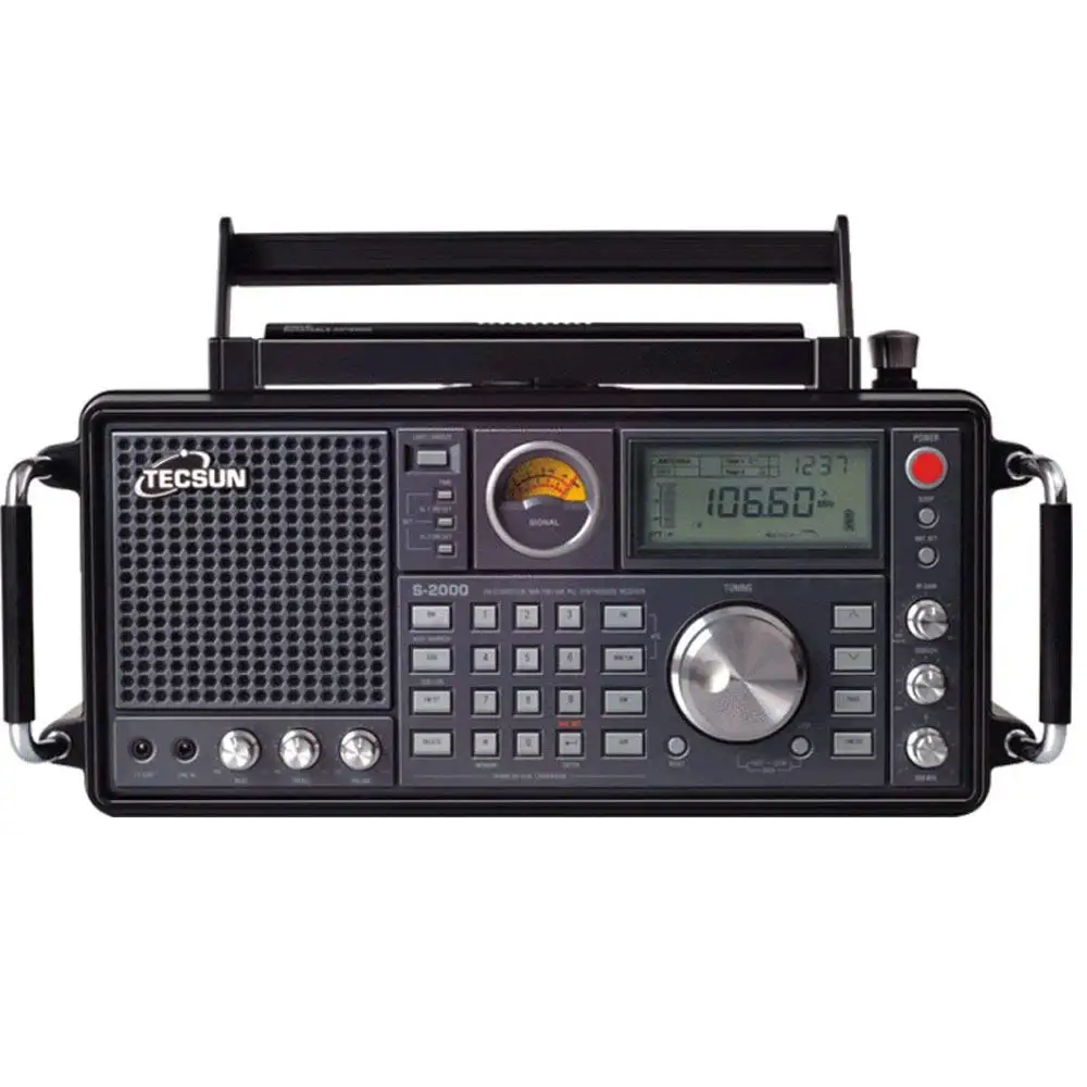 

2020 Hot sale TECSUN S-2000 HAM Portable Radio SSB Dual Conversion PLL FM/MW/SW/LW Air Band Amateur Internet Radio, Black