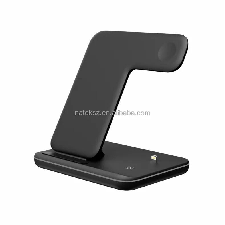 

18W Multi Mobile Fast Usb 3 In 1 Dock Stand Station Qi Wireless Charger And Holder For Iphone 11 Pro Max I Phone Airpod Iwatch