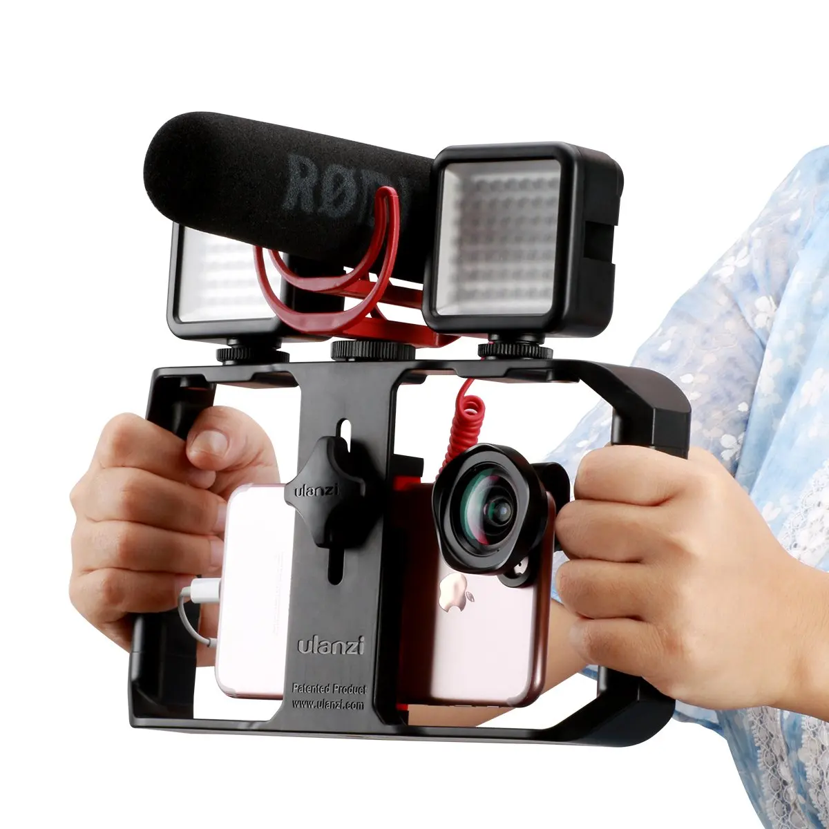

2020 New ULANZI U Rig Pro Smartphone Video Rig Filmmaking Case Phone Video Stabilizer Grip Tripod Mount for Smartphone