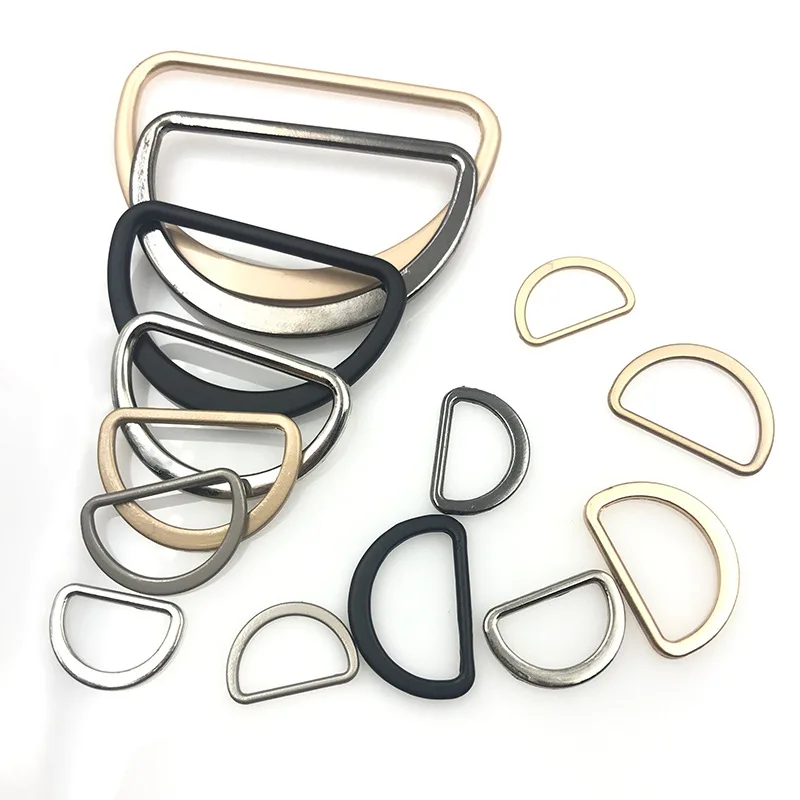 

Factory Price Silver Plating Zinc Alloy Metal Hardware D Ring Buckle for Backpacks