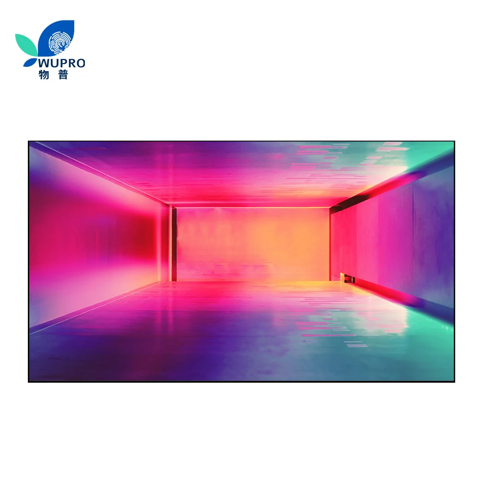 

Hot Selling Wupro 70/80/100/120 inch Grey Fabric PVC Projection Screen 0.9 HIgh Gain Home Theater 120 inch Projector Screen