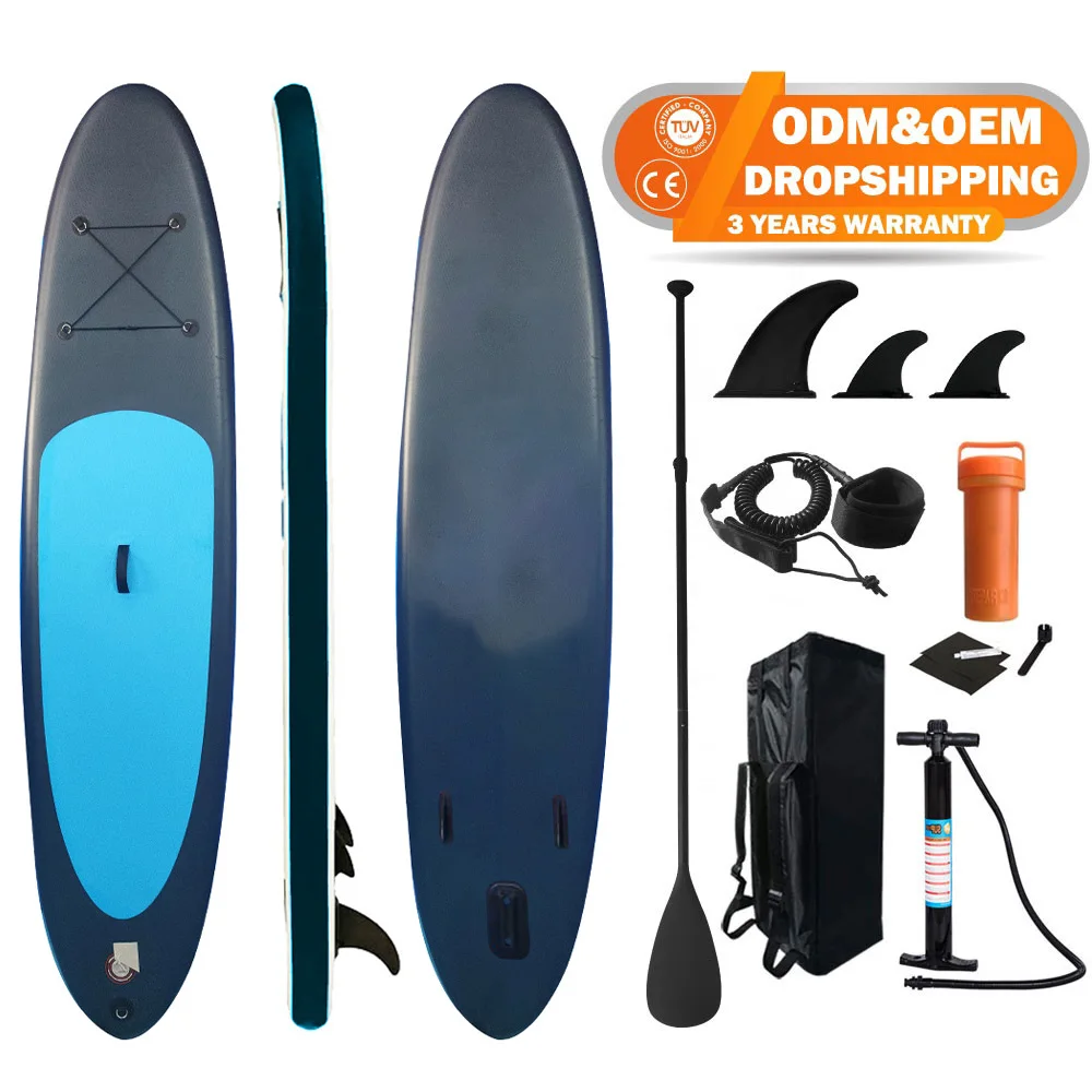 

China supplier CE sup paddle surfboard factory OEM ODM inflatable water sports surf board isup inflatable paddle sup Surfboards, Green/custom