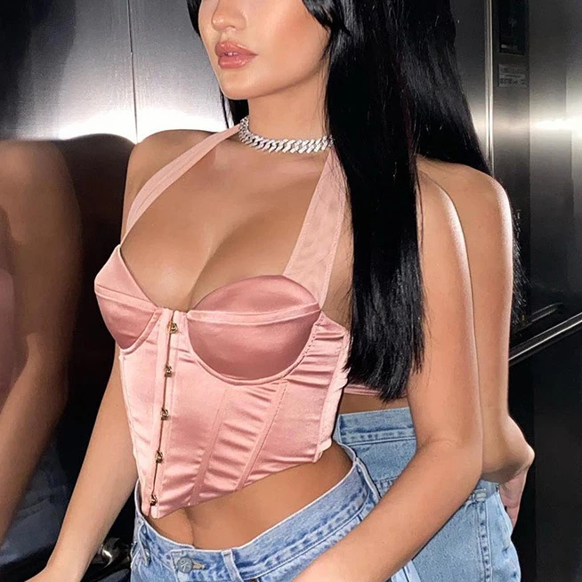 

FS2169D Ladies sexy crop top female Fashion vest