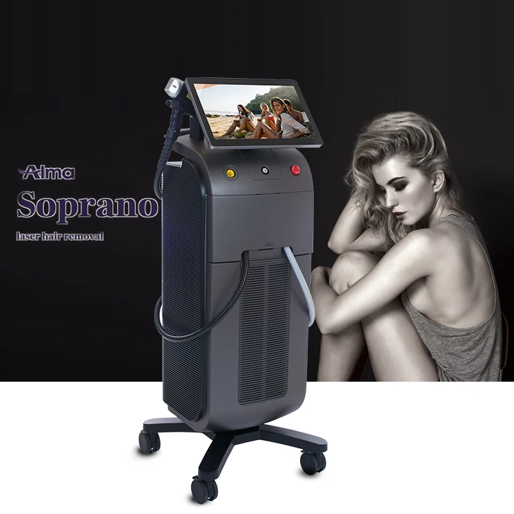 

2022 Non-crystal Alma Soprano Ice Titanium 755 808 1064 Diode Laser Bikini Laser Hair Removal beauty salon equipment price