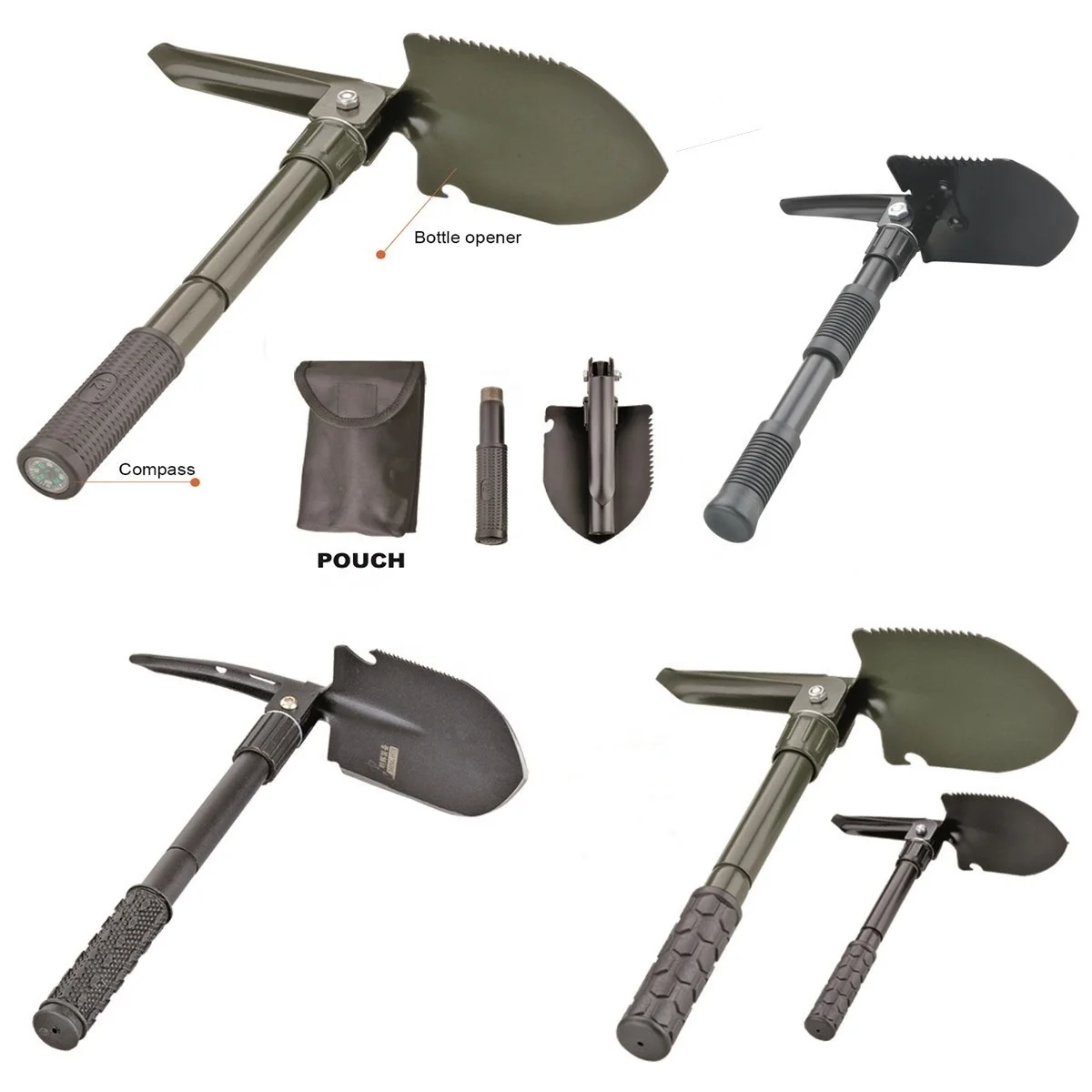 
Best Folding Shovel Spade from 15Years Manufacturer for Outdoor Camping Military Garden use 