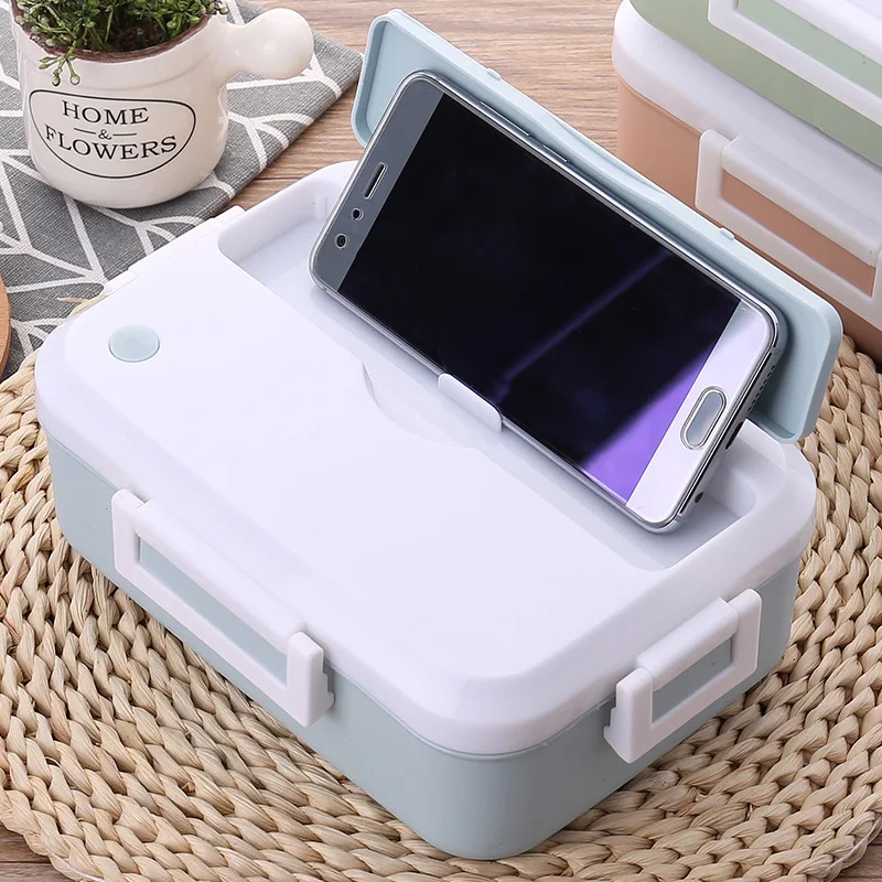 

Office School Hiking Camping Kids Health Bento Box Microwave oven Lunch Box, As photo