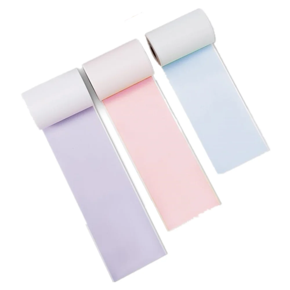 

3 rolls/box Phomemo Self-Adhesive Thermal Colorful Paper Printable Sticker Label Papers for Phomemo M02/M02S/M02Pro Printer