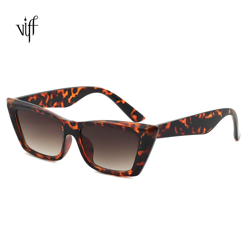 

VIFF HP20198 high quality sun glass hot amazon seller women men fashion style shades lepoard cat eye sunglasses 2021