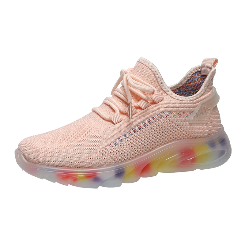 

Women'S Casual Shoes Chaussures Decontractees Fly Knitting Fitness Walking Style Shoes Sneakers