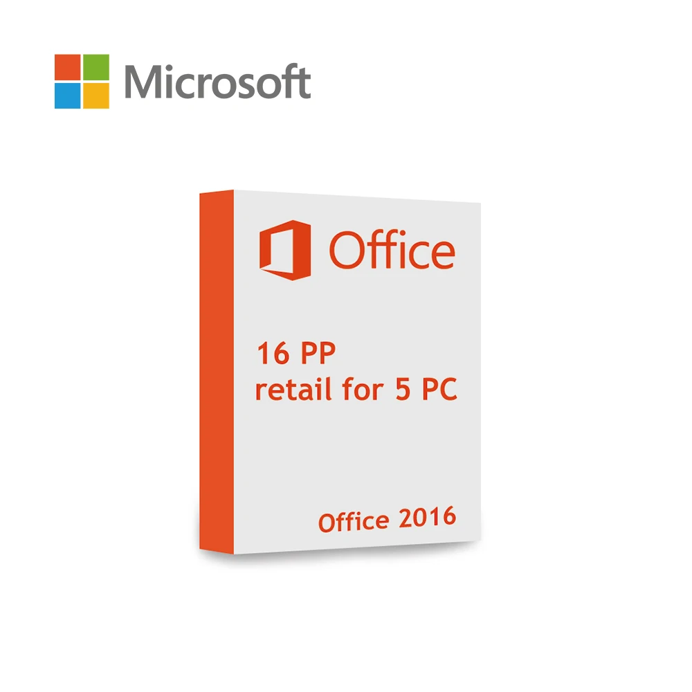 

MS Office 2016 pro plus key license office 2016 5 PC 16 PP for 5 PC