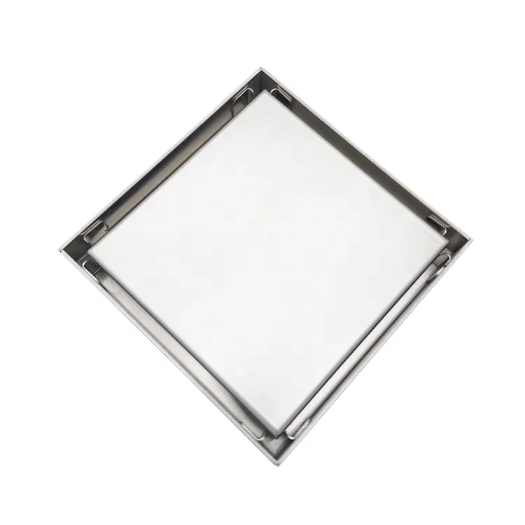 

5 Inches 120x120mm Stainless Steel Hidden Floor Pipe Waste Insert Bath Shower Grate Drainer Tile Insert Floor Drain