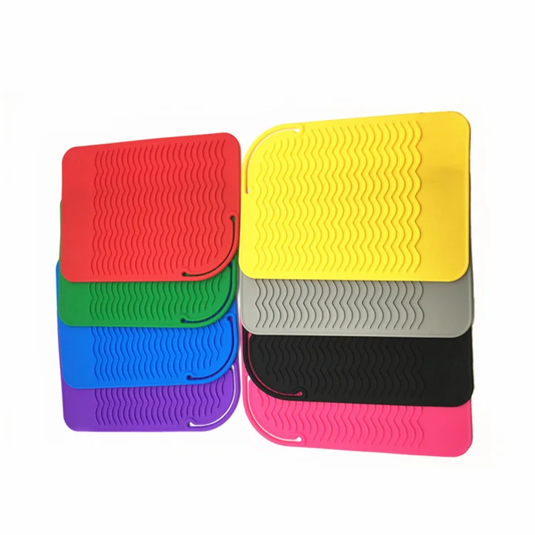 

New Design Silicone Anti-heat Placemat For Curling Irons, Hair Straightener, Flat Irons, Customized colors