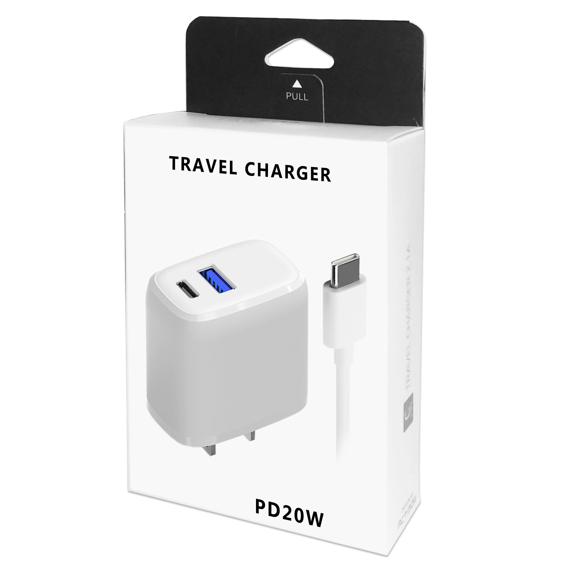 

CE FCC certificated 20W EU US UK KC travel charger with 1M cable gift box travel charger kit swholesaler