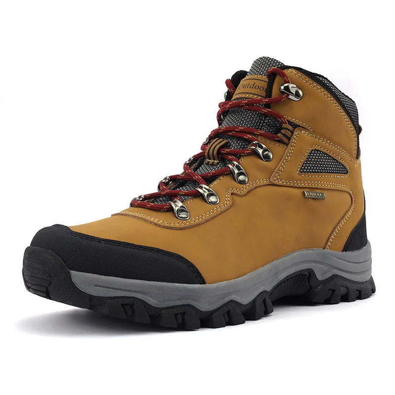 

Autumn Trend Large Size Outdoor Hiking Wear Resistant Non Slip Safety Shoes For Women, Black, light gray, natural yellow