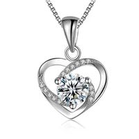 

Trendy Charm Ladies Jewelry Luxury 925 Sterling Silver Chain Necklace For Women Fashion Gift