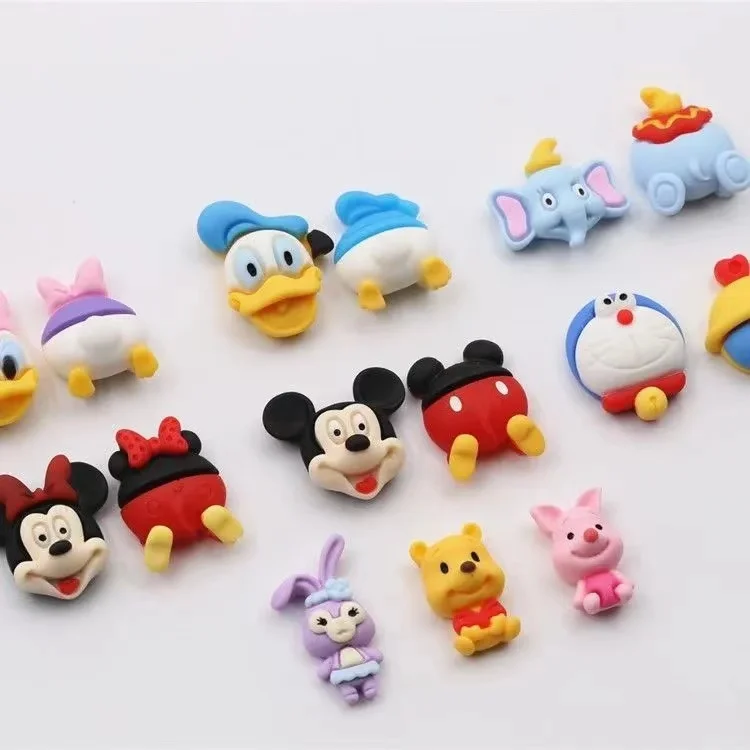 

New Arriving Resin Cartoon Character Stereoscopic Bear Mickey Minnie Nail DIY Manicure Nail Art Decorations