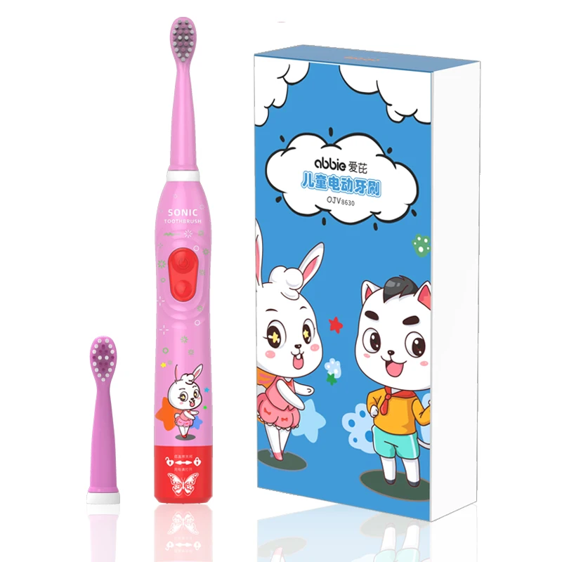 

Personal Care 360 Degree Automatic Silicone Sonic Kids Electric Whitening the teeth, Pink blue