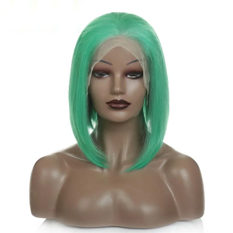 

Brazilian Virgin human Hair Lace Front Wig,Short Bob Wig With Transparent Lace,Natural Hair Line wholesale