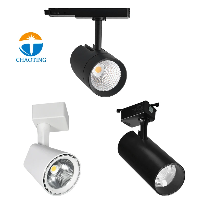 

Commercial Track Light Adjustable Focus Lamp Surface Mounted LED Track Lighting Track Spot Light Dimmable 7W 12W 15W 20W 25W 30W