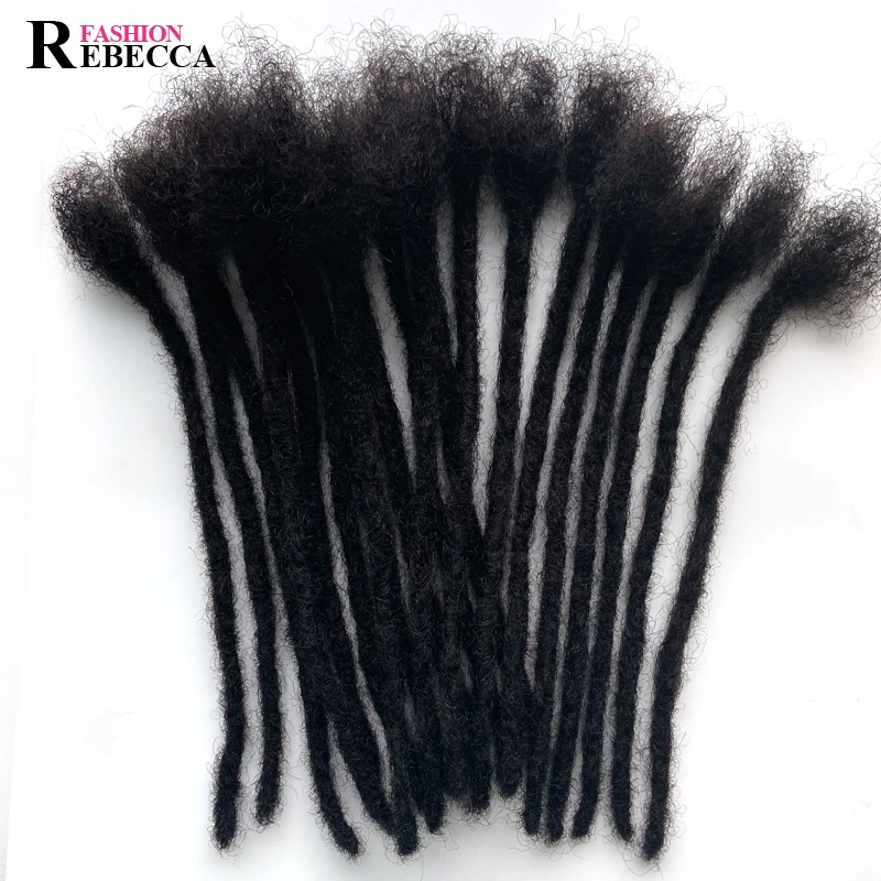 

100% human hair Dread Lock braid 12'' - 20'' natural afro Dreadlock Extensions rebecca fashion
