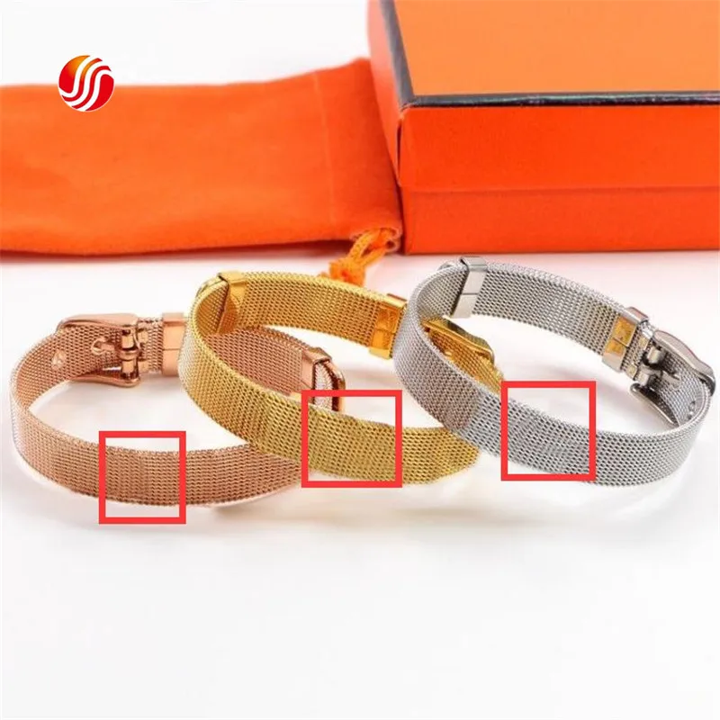 

INS Style Letter Designer Watch Belt Pattern Unisex Bangles Brand Personality Bracelet Beach Jewelry