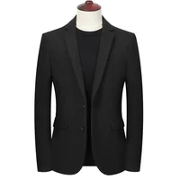 

mens suit jacket man handsome knitted fabric slim fit suits blazers casual and business single breasted