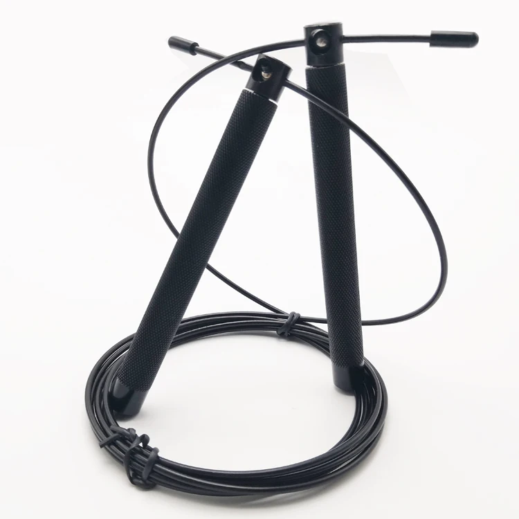 

Premium Training Adjustable Crossfit Aluminium Speed Skipping Jump Rope with Allen Key, Black, red, blue,silver, gold, pink