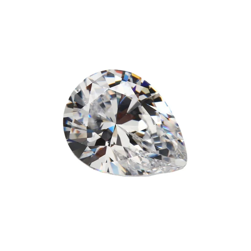 

Wholesale price Moissanite Diamond pear cut 8x6mm D Color VVS1 mossanite 2Carat loose gemstone for earring, D e f g h