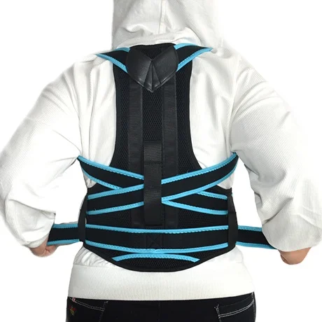

Kids Straightening Back Shoulder Humpback Therapy Upper Back Posture Corrector for Children, Black