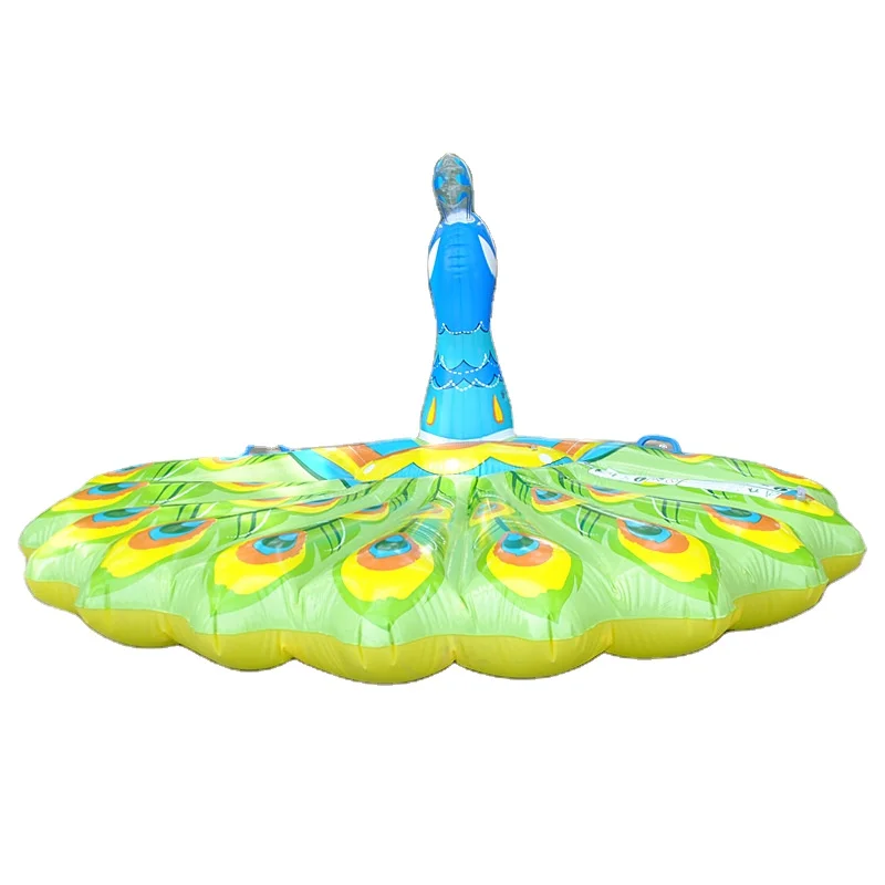 

The new peacock floats and drains the inflatable toy mount animal swimming ring, Koi color