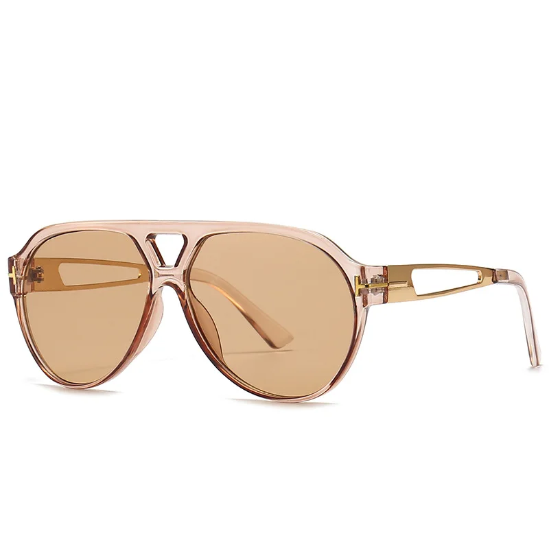 

Latest New Design Champagne lens oversized shades 2022 men women luxury sun glasses vintage glasses sunglasses