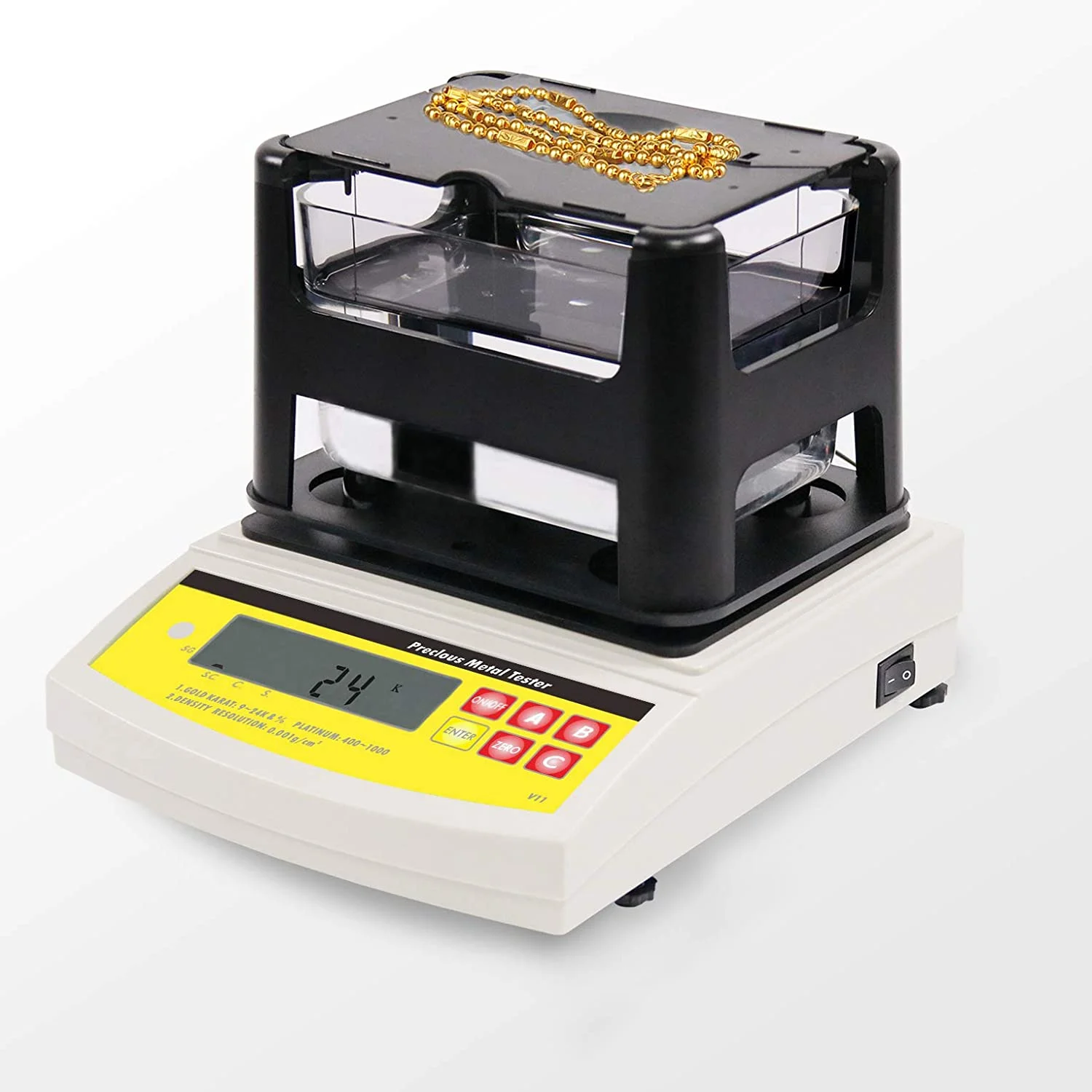 

New Gold Tester Machine Gold Purity Tester Karat For Lab Gold Density Tester Price, Yellow