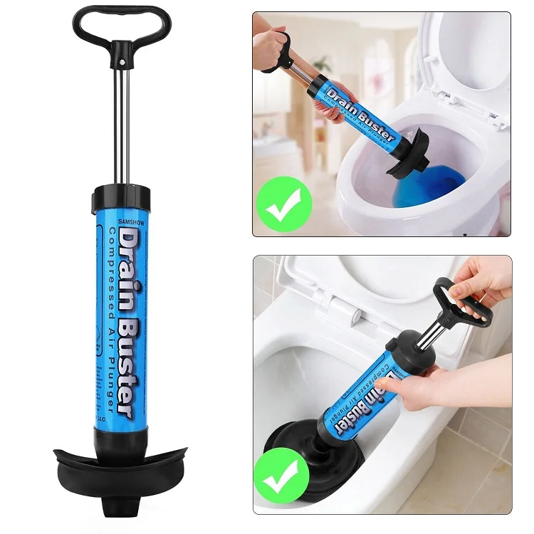 
Powerful High Pressure Multi Drain Plunger Powerful Suction Plunger Toilet Dredger Air Pressure Toilet Plunger Cleaner 